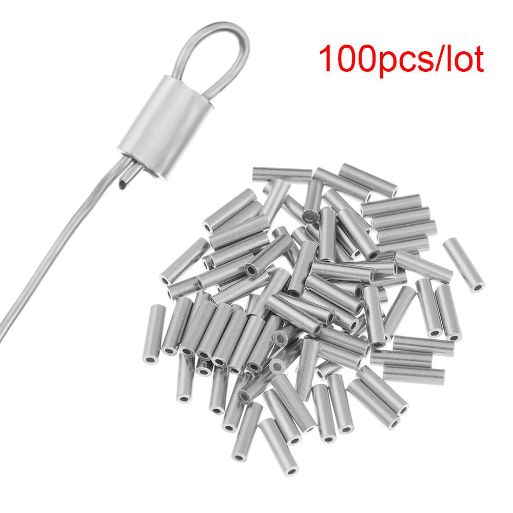 Monofilament Line - 100 шт./партия, обжимные трубки из настоящего