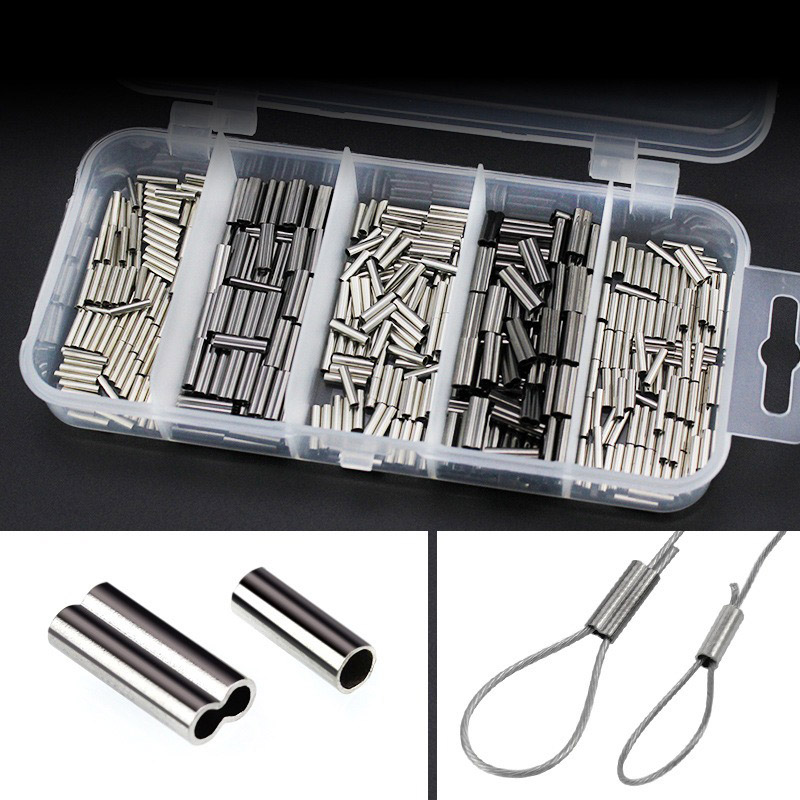 Fishing Line Box - 250-500 шт./коробка, обжимные втулки для лески