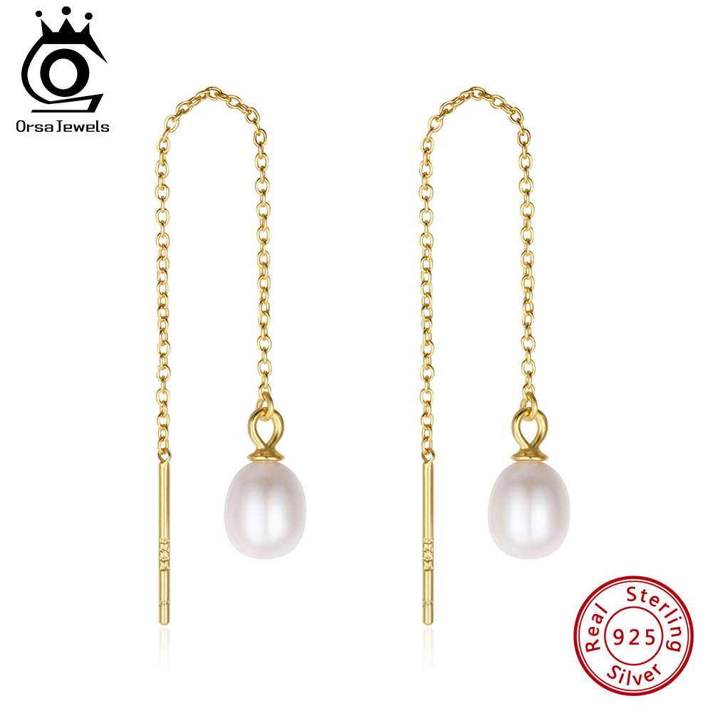 Freshwater Line - ORSA JEWELS Изысканные серьги-подвески с кисточками